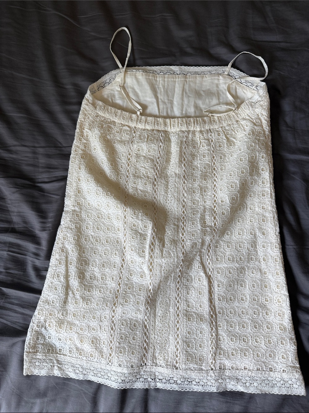 Abercrombie & Fitch White Lace Mini Slip Dress - Picture 4 of 5